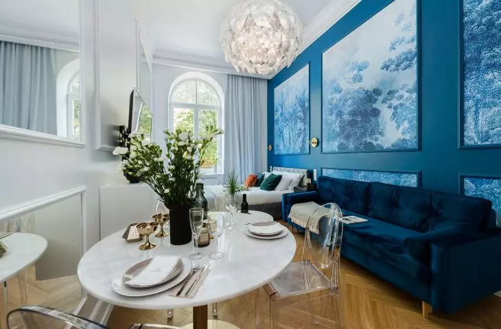 Miniapartament w barwach nieba