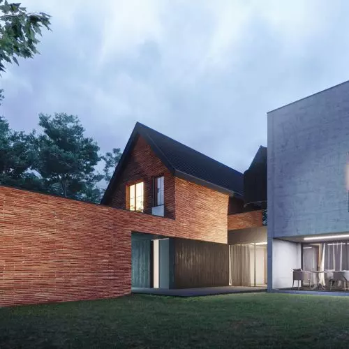 A 21st century home from ANTA ARCHITECTS. Traditional form and energy from SunRoof