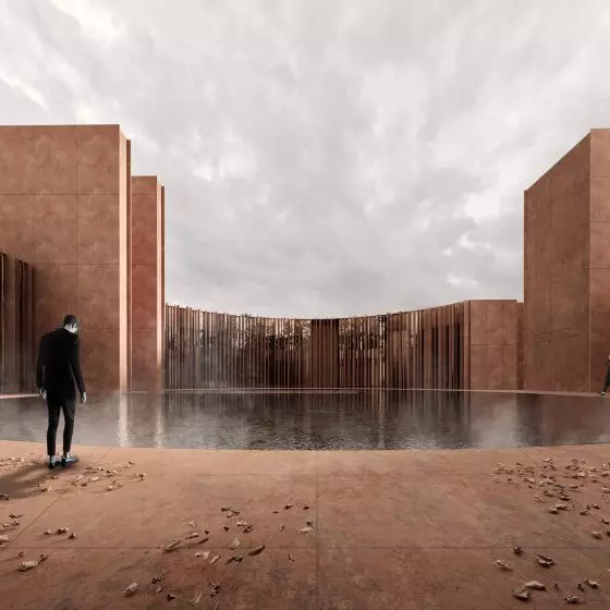 Wyróżnienie (ex aequo), proj.: „Lwowskie krematorium”