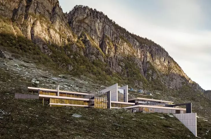 Student designed climate change research center in Norway