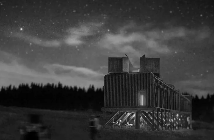 Wizualizacja projektu obserwatorium astronomicznego