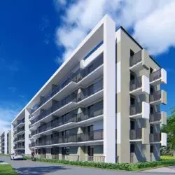Domy komunalne na Nadolniku w Poznaniu, wizualizacja proj. Archimedia Architekci & Inżynierowie