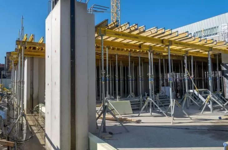 Vertua® CEMEX low-emission concrete on the construction site of the LPP Fashion Lab campus