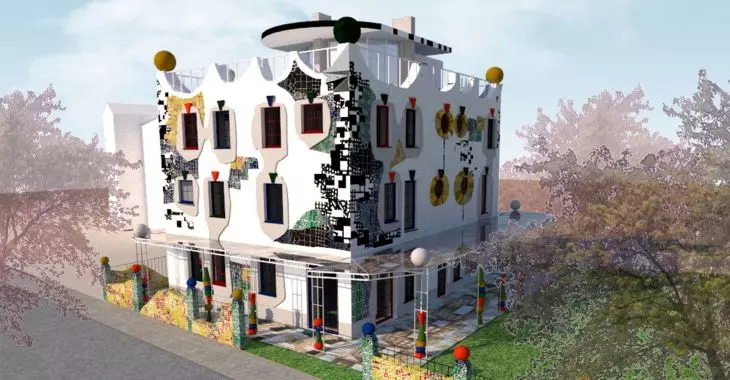 Dom dla Bezdomnych w Jaworznie, projekt inspirowany twórczością Hundertwassera