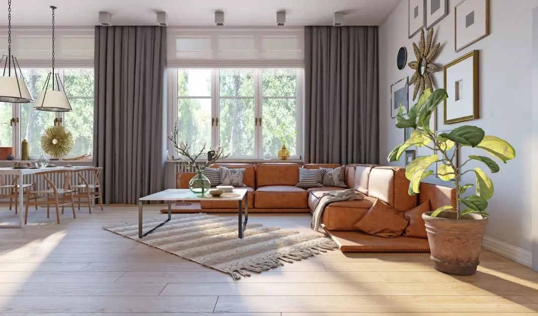 Electric Roman blinds powered by solar energy