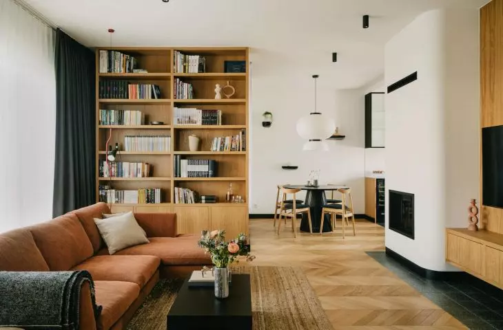 Naturalne materiały i mocne akcenty. Ponadczasowe wnętrze projektu 3XEL Architekci