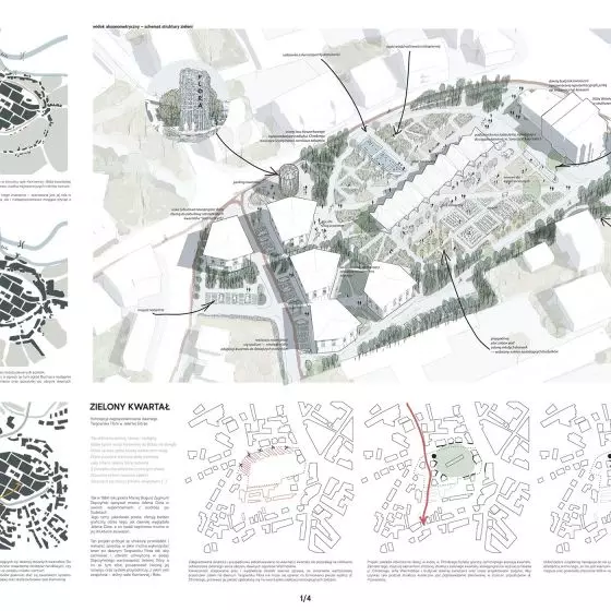 I Nagroda, proj.: Zielony Kwartał