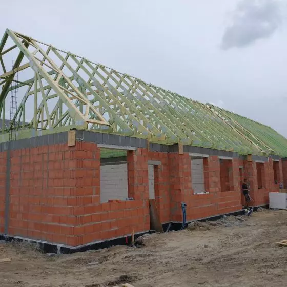 Wiązary prefabrykowane – dach dwuspadowy