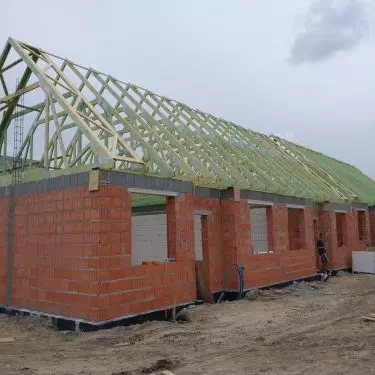 Wiązary prefabrykowane – dach dwuspadowy