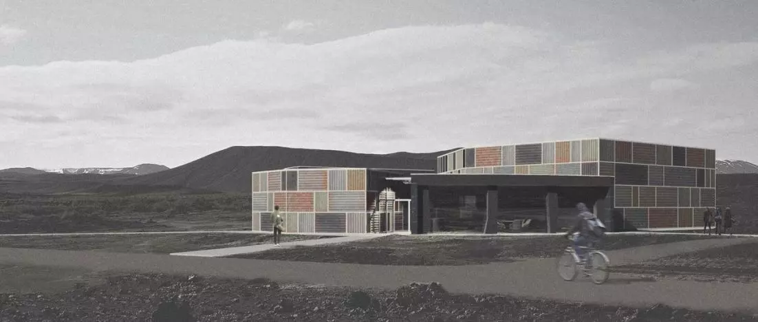 Cracked Movie Pavilion. Competition pavilion design in Iceland