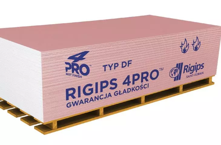 Płyty gipsowo-kartonowe RIGIPS 4PRO™ Fire+ typ DF