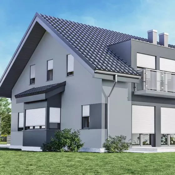 Rolety zewnętrzne zabudowane w systemie AK – FLEX
