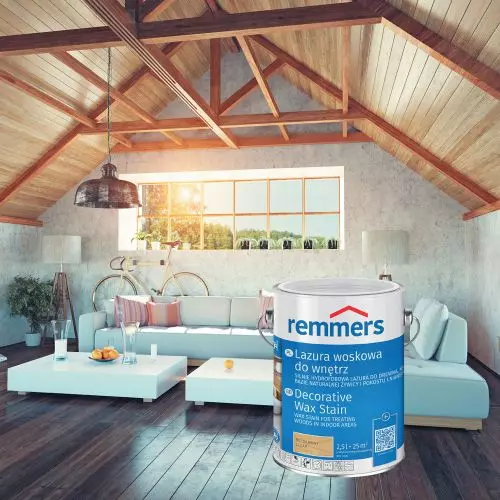 Remmers Interior Wax Varnish is the ideal agent for the elegant presentation of wood in interiors