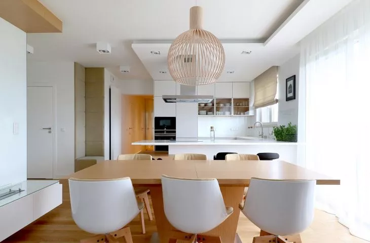 Minimalistyczny apartament na Bemowie