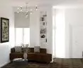 Interior of the living room in the designed apartment