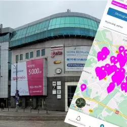 Aplikacja do zgłaszania nielegalnych reklam i wielkie bannery w obszarze staromiejskim przy pl. Wiosny Ludów w Poznaniu