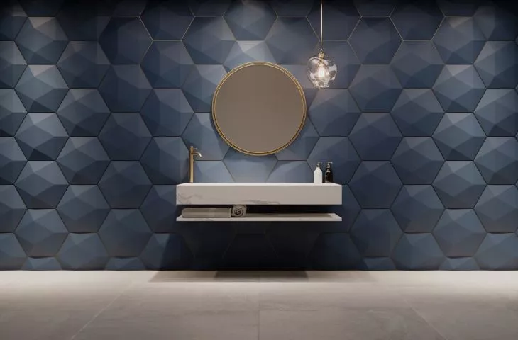 Gipsowe panele dekoracyjne 3D HEXAGON