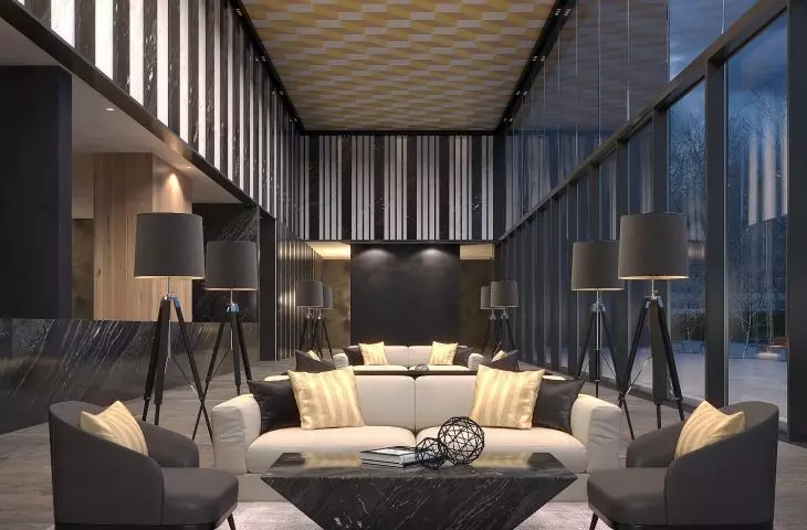 A novelty for ceilings - metal, ecological triangles