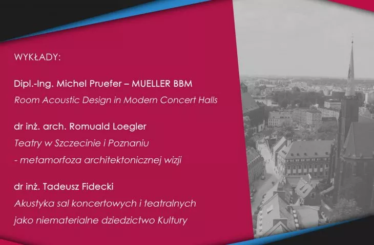 Wykłady poświęcone architekturze i akustyce