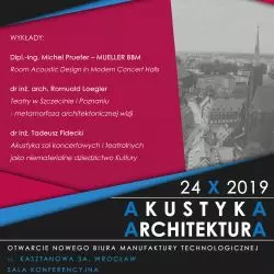 Wykłady poświęcone architekturze i akustyce