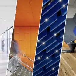 Multimateriałowość w sufitach