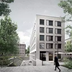Nagroda Główna — „Analiza relacji kampusu uniwersyteckiego i miasta. Projekt domu studenckiego z usługami na terenie Szkoły Głównej Handlowej”
