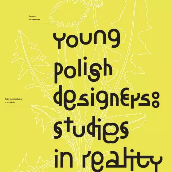 Plakat wystawy „Young Polish Designers: Studies in Reality”