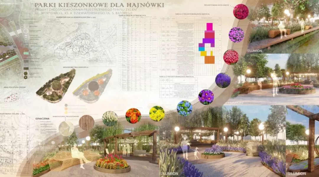 I Nagroda — Magdalena Budziszewska i Zuzanna Dąbkowska, projekt opracowany pod kierunkiem dr hab. inż. arch. Haliny Łapińskiej, prof. PB.