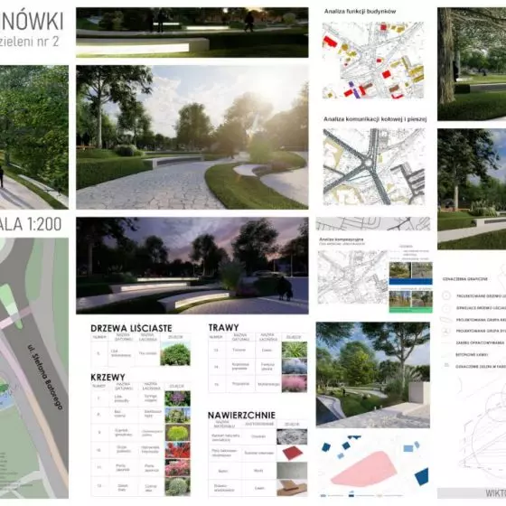 zymon Trzciński, Wiktoria Twardowska i Damian Świerzbiński, projekt opracowany pod kierunkiem dr hab. inż. arch. Haliny Łapińskiej, prof. PB.