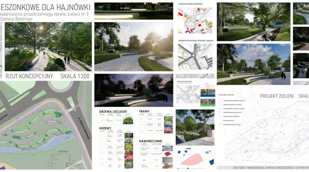 zymon Trzciński, Wiktoria Twardowska i Damian Świerzbiński, projekt opracowany pod kierunkiem dr hab. inż. arch. Haliny Łapińskiej, prof. PB.