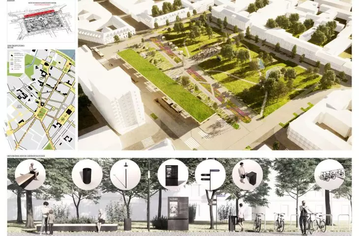Results of the competition for the architectural and urban planning concept for the reconstruction of Wolności Square in Włocławek with the construction of an underground parking lot