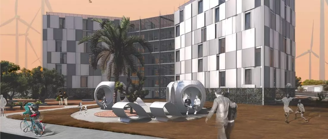 „Living Turbine”. Projekt budynku z elementów turbin wiatrowych na krótkiej liście konkursowej