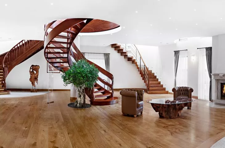Wood - stairs, floors, interior design. 30 years of craftsmanship of the company Marchewka