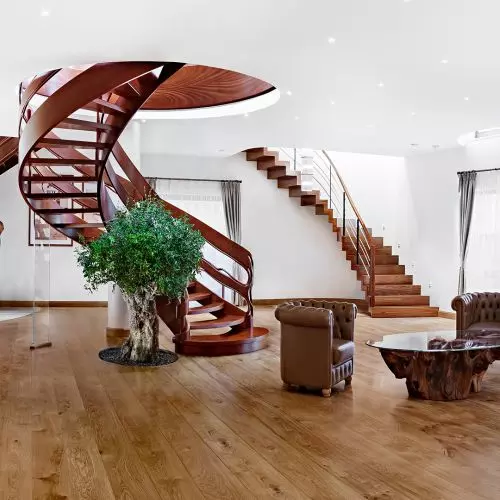 Wood - stairs, floors, interior design. 30 years of craftsmanship of the company Marchewka