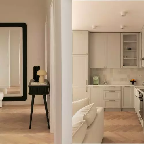 Klasyka i dobry design. Ponadczasowe wnętrze mieszkania na warszawskim Mokotowie