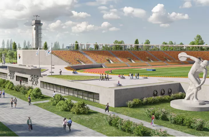 Skra - concretosis instead of a sports park among the trees