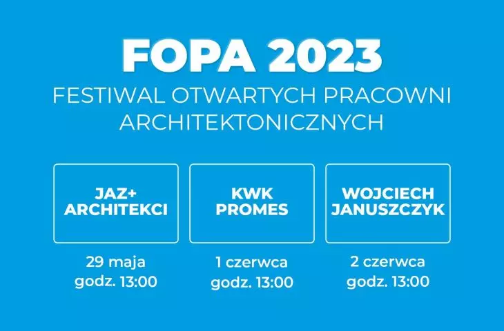 Kogo odwiedzimy podczas wiosennej edycji Festiwalu Otwartych Pracowni Architektonicznych?