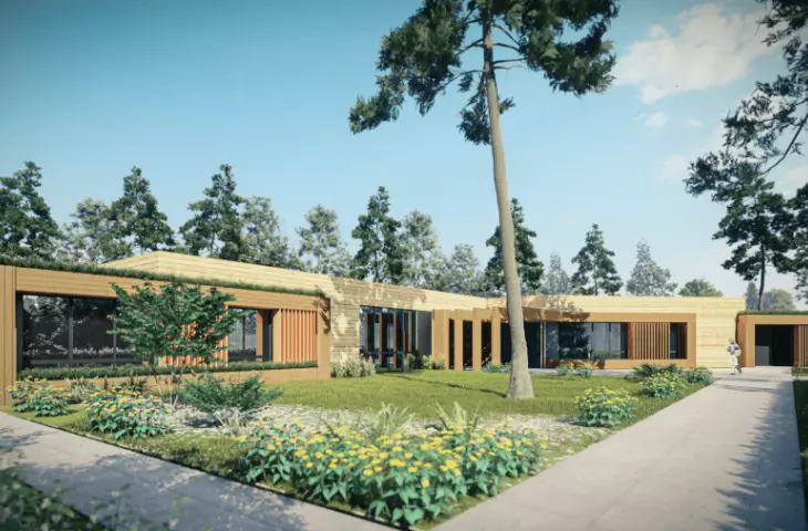Environmental Education Center is being built in Młociński Forest