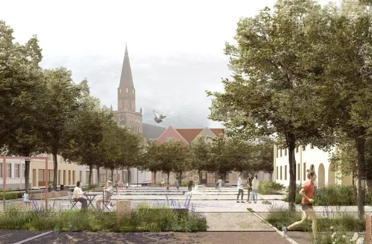 Potential for cooperation. Award-winning project for a green market in Trzebiatow
