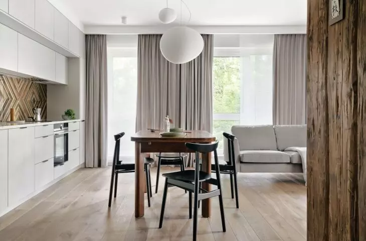Apartment inspired by the architecture of Podlasie