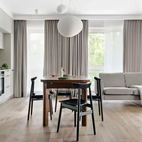 Apartment inspired by the architecture of Podlasie