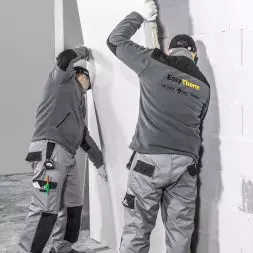 montaż płyt zespolonych ISOVER EasyTherm