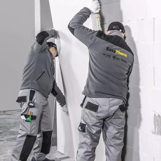 montaż płyt zespolonych ISOVER EasyTherm