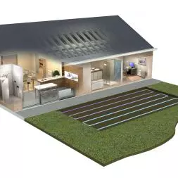 Gruntowa PC Daikin Altherma z dolnym źródłem ciepła w postaci wymiennika poziomego