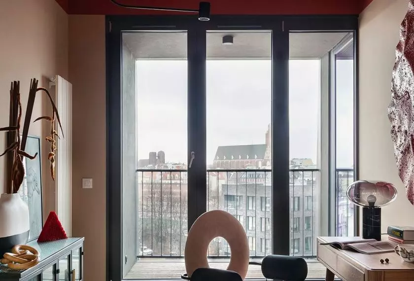 Gabinet w mieszkaniu architektki Aldony Banasiuk-Suchorzewskiej