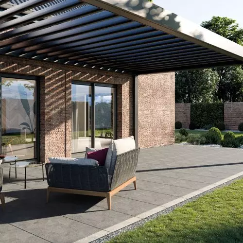 Linear drainage for terraces RENODRAIN S