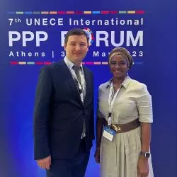 Na zdjęciu: Niko Gachechyladze (Agencja PPP Ukraina) i Mehita Fanny (International Finance Corporation World Bank)