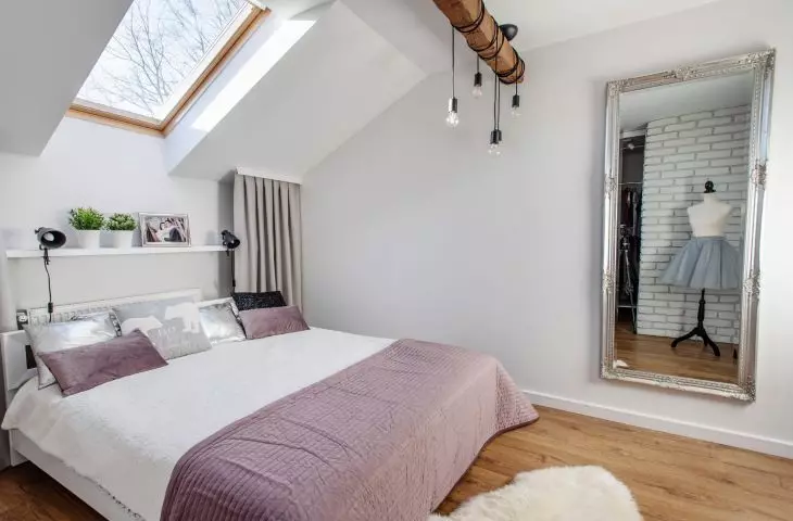 Cozy attic for a family of 4