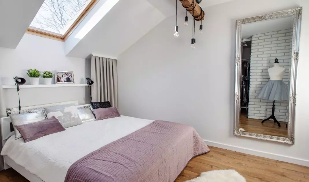 Interior in the attic