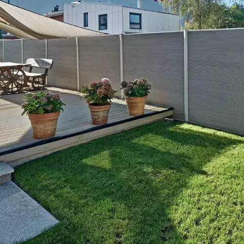 Taras, elewacja i ogrodzenie - kompleksowa propozycja: Twinson